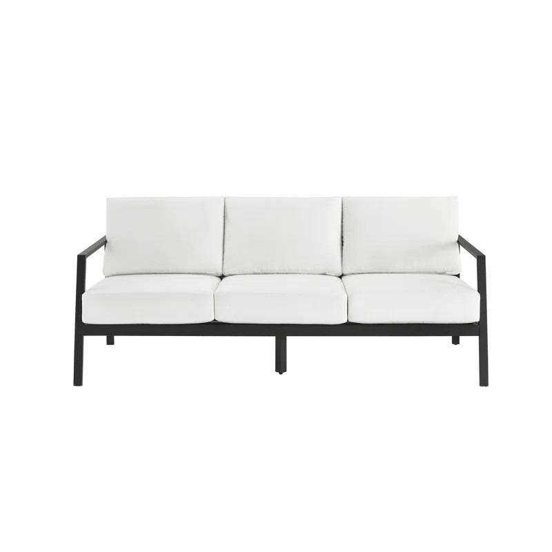 Holland 75'' Wide Outdoor Aluminum Sofa with Sunbrella Cushions | Wayfair North America