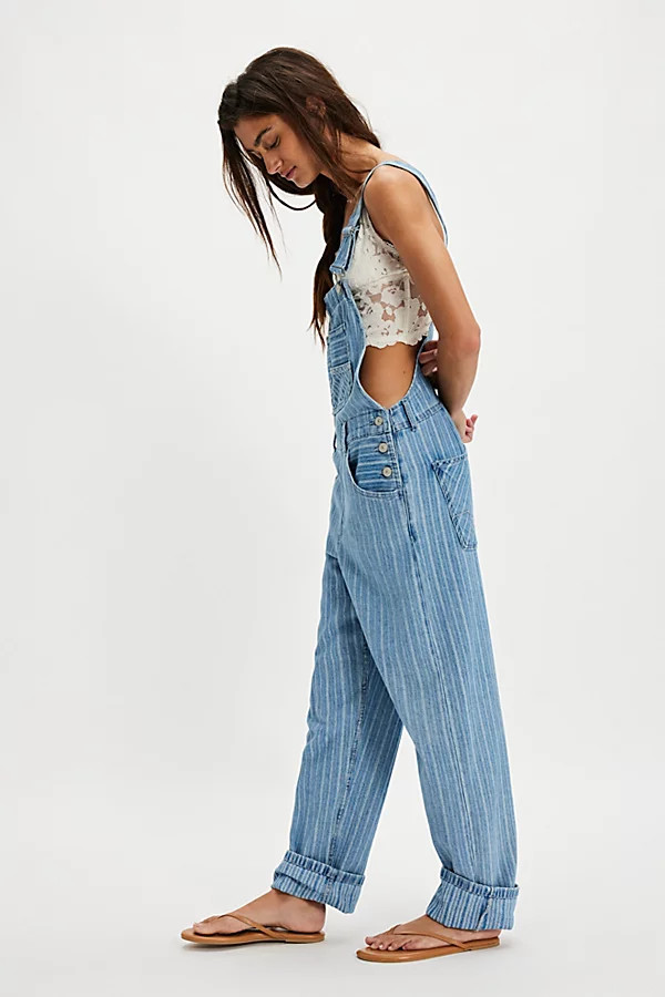 We The Free Ziggy Striped Overalls | Free People (Global - UK&FR Excluded)