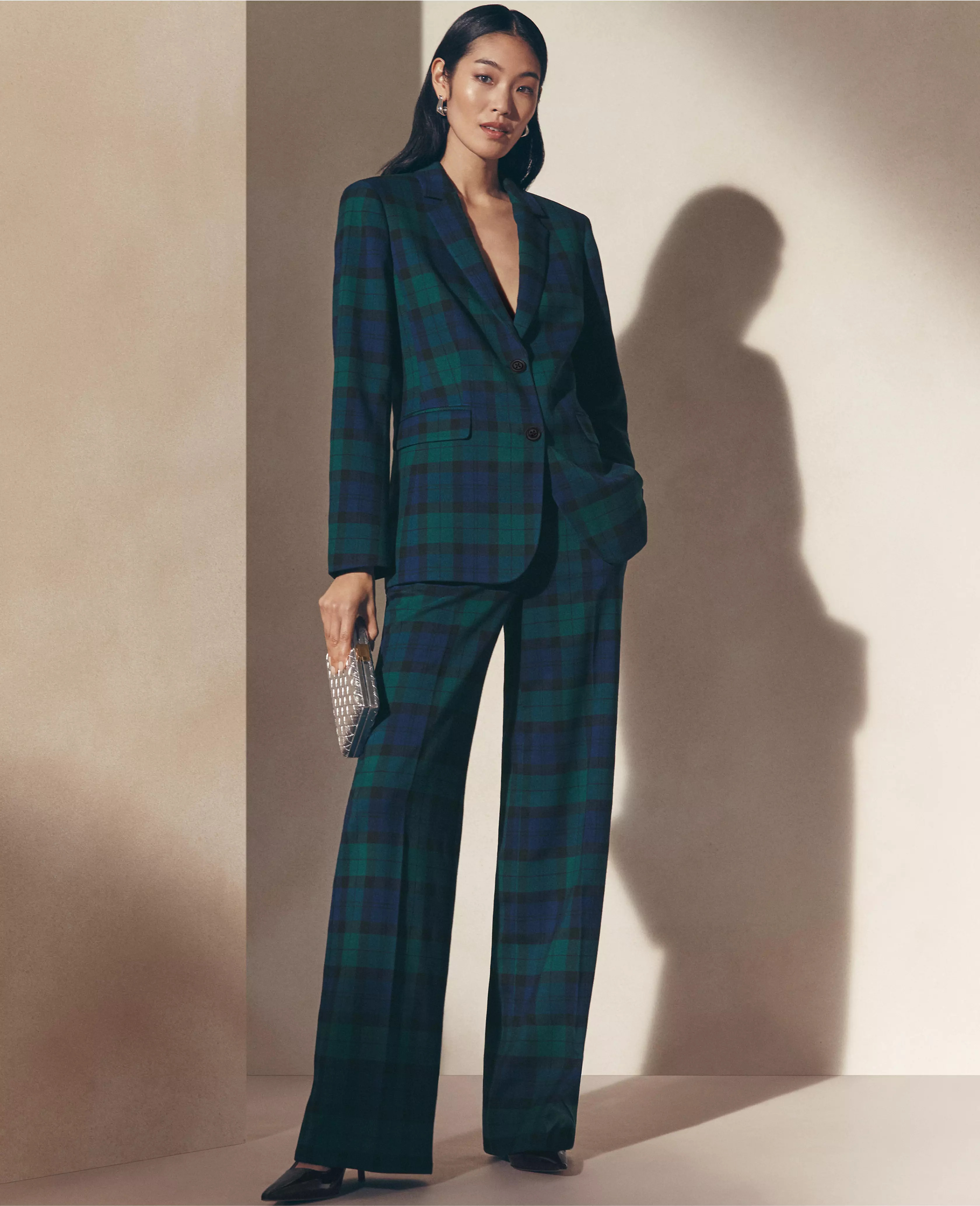 The Perfect Wide-Leg Pant in Tartan | Ann Taylor (US)