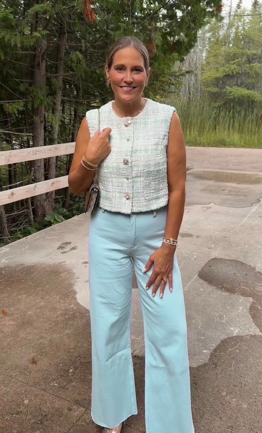 I am loving this brand we recently discovered called Benaar LA! This outfit is from there! The vest is perfect for a dinner date or a workwear look! So many ways to wear it. 

#LTKSeasonal #LTKMidsize #LTKOver40