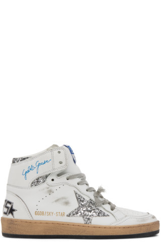 Golden Goose - White Sky Star Sneakers | SSENSE