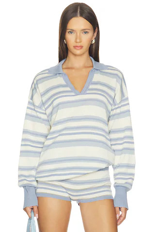 SNDYS Nada Knit Jumper in Blue Stripe from Revolve.com | Revolve Clothing (Global)