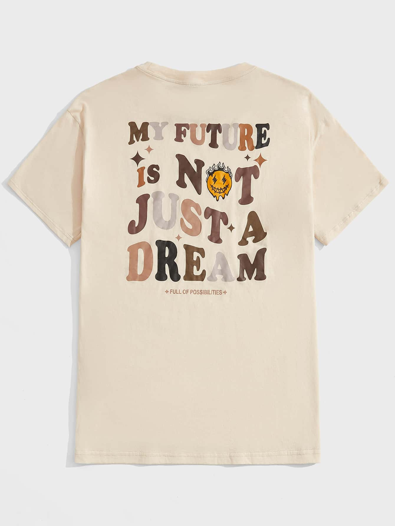 SHEIN Men Slogan & Cartoon Face Print Tee
   SKU: sm2205050374443312      
          (794 Reviews... | SHEIN