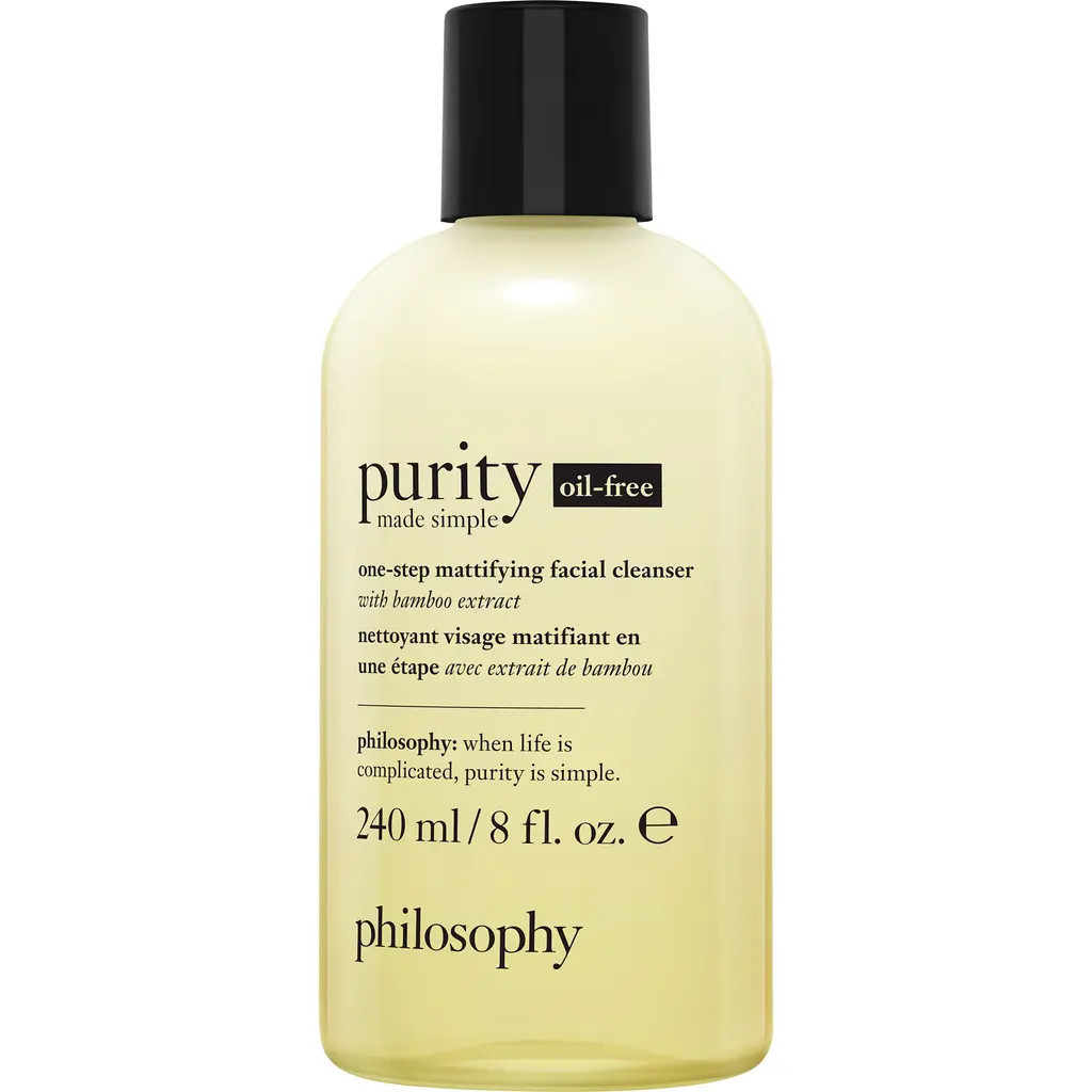 philosophy purity made simple oil-free one-step mattifying facial cleanser at Nordstrom, Size 8 Oz | Nordstrom