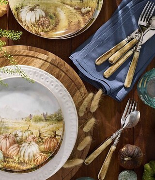 Natural Bone 20-Piece Stainless Steel Flatware Set | Dillard's