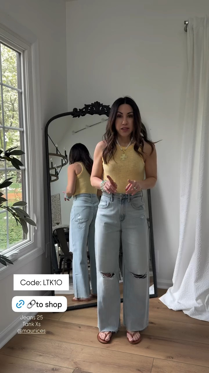 Code LTK10. Wide leg jeans 25. Tank XS. Maurices, Maurices.

#LTKSaleAlert #LTKPetite #LTKOver40