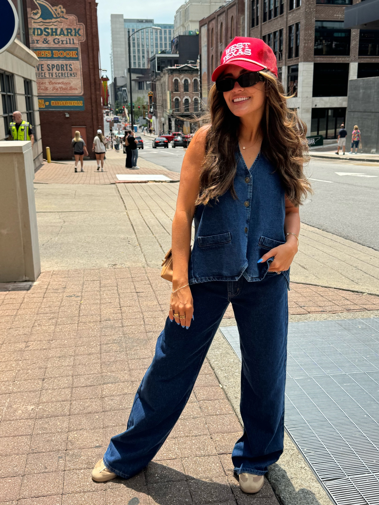 Denim on denim look today in nashville. Under $100 and XS in both!

#LTKFindsUnder100