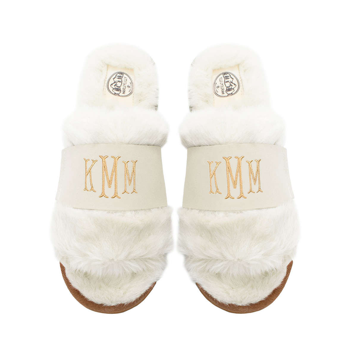 Monogrammed Fuzzy Slippers | Marleylilly