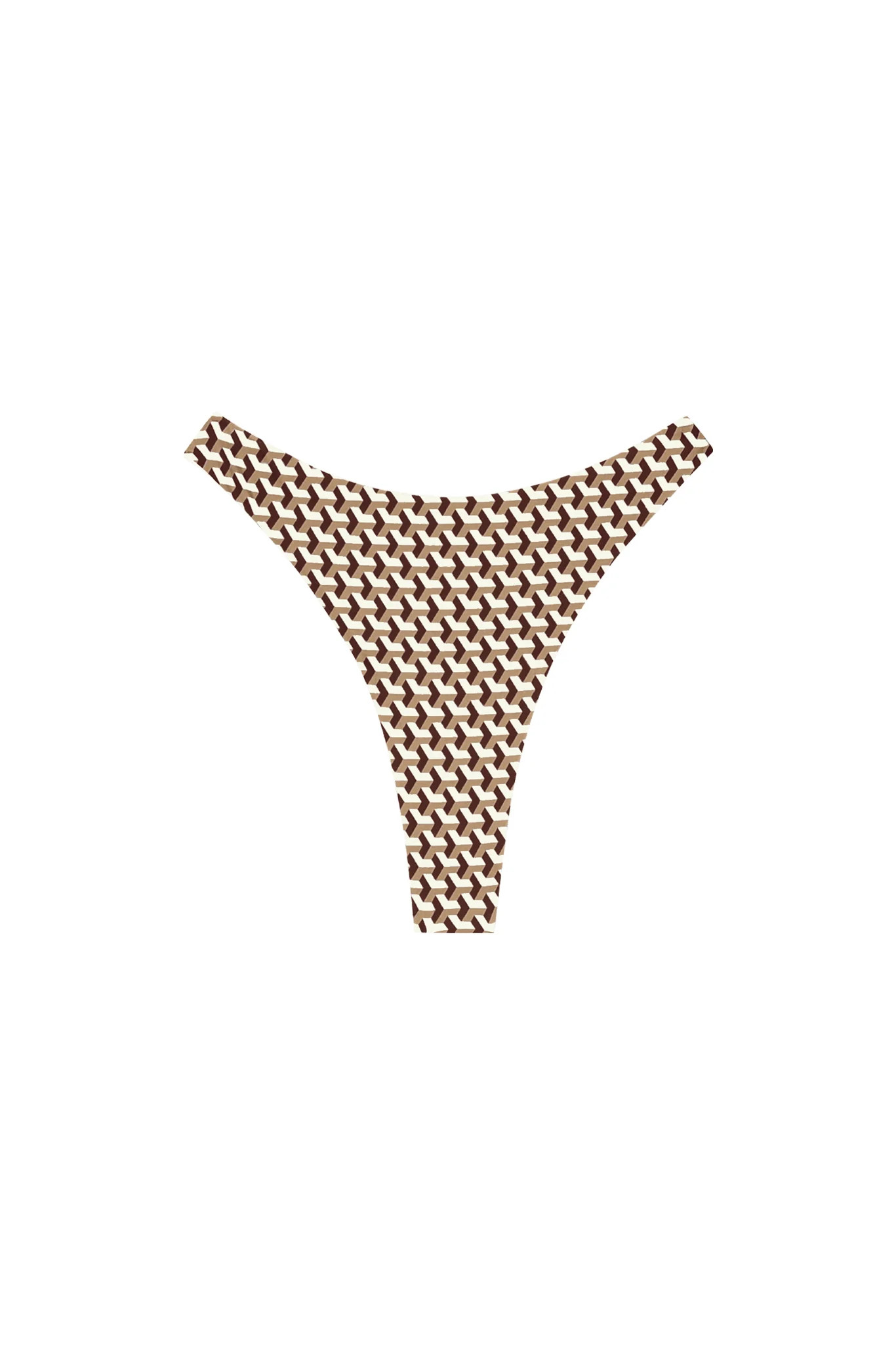 Capri Thong - Husk Geo | Monday Swimwear