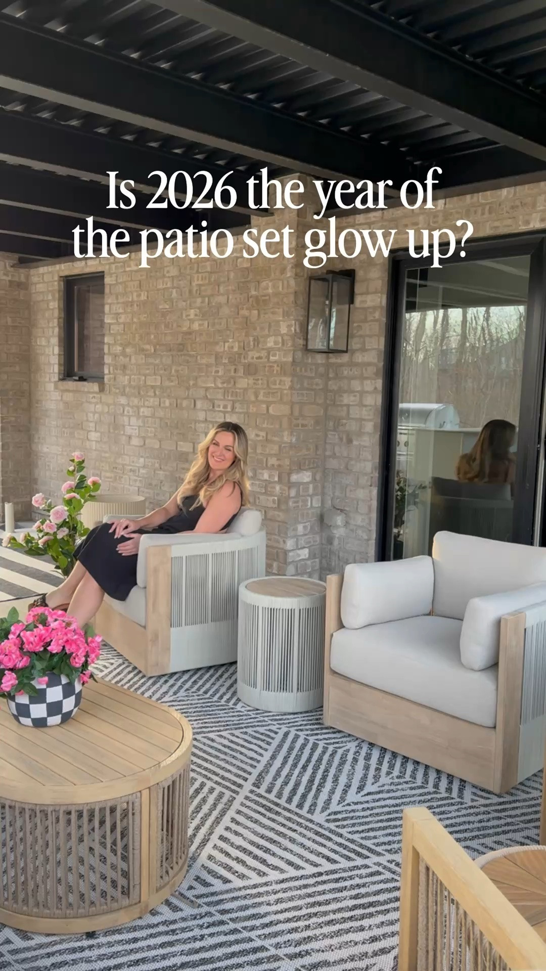 #Ad @wayfair Patio sets have never looked better. Tap on the links to all of these pieces including the 5⭐️ rated swivel rope chair - looks even better in person 😍, the cozy conversation set, my geometric rug and neutral outdoor bar stools and more. 
#Wayfair #WayfairPartner #outdoor #wishyouwerehere

#LTKSaleAlert #LTKHome
