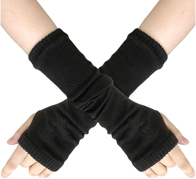 1 Pair Women Goth Arm Sleeve Cool Rock Hip Hop Punk Gloves Fingerless Gloves for Women Girl Costu... | Amazon (US)
