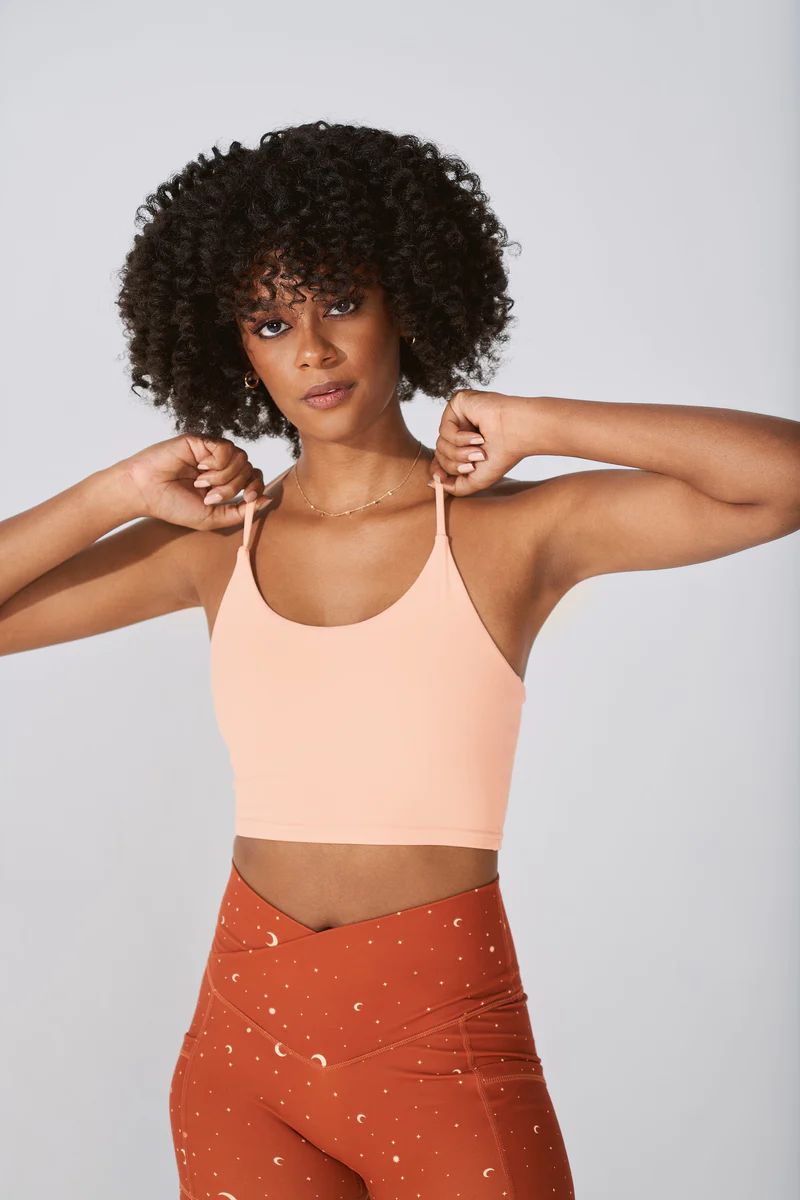 Flexy Crop Top - Peach | POPFLEX