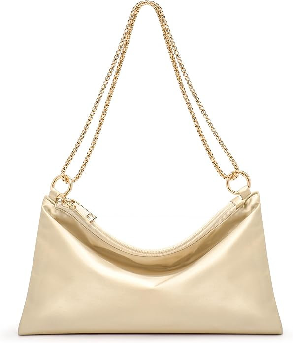 oscaurt Women's Evening Handbag Satin Shoulder Bag Purse for Prom Engagement Cocktail Party Weddi... | Amazon (US)