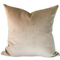 Velvet Pillow Cover in Khaki Beige | Etsy (US)