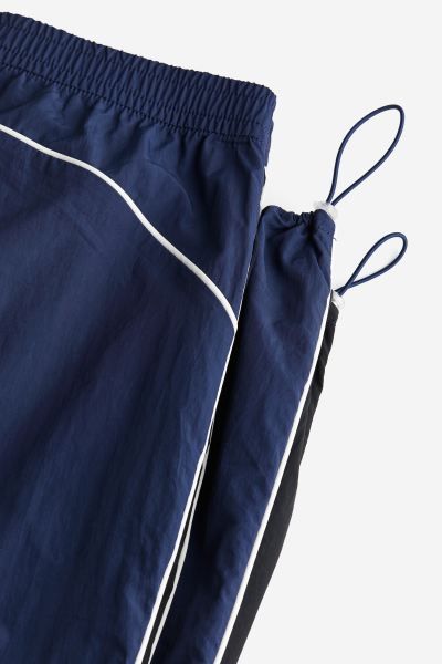 Track Pants with Piping - Dark blue/color-block - Ladies | H&M US | H&M (US + CA)