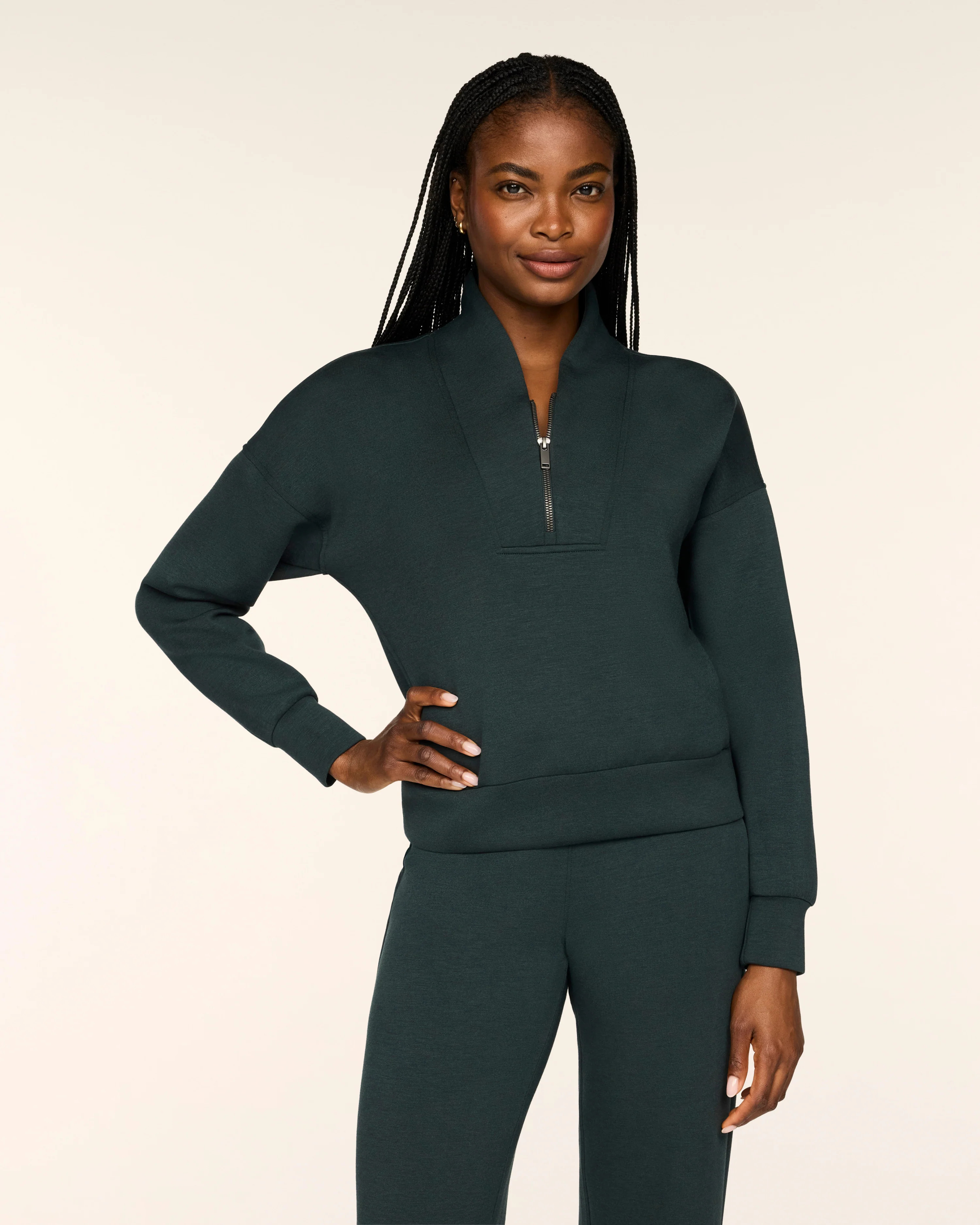 SPANX AirEssentials® Shawl Collar Half Zip | Spanx