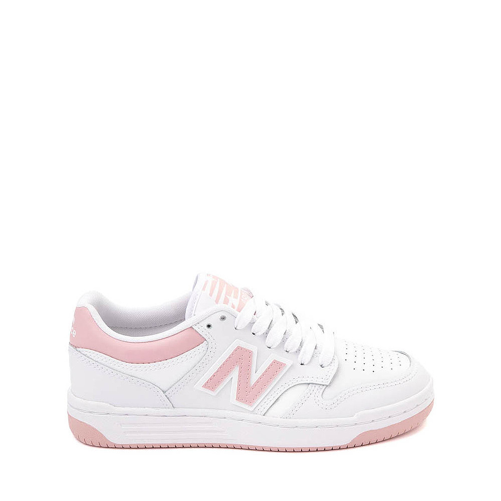 New Balance 480 Athletic Shoe - Big Kid - White / Orb Pink | Journeys