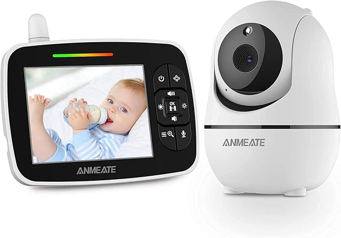 Baby Monitor with Remote Pan-Tilt-Zoom Camera, 3.5” Large Display Video Baby Monitor with Camer... | Amazon (US)