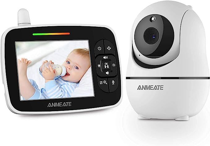 Baby Monitor with Remote Pan-Tilt-Zoom Camera, 3.5” Large Display Video Baby Monitor with Camer... | Amazon (US)