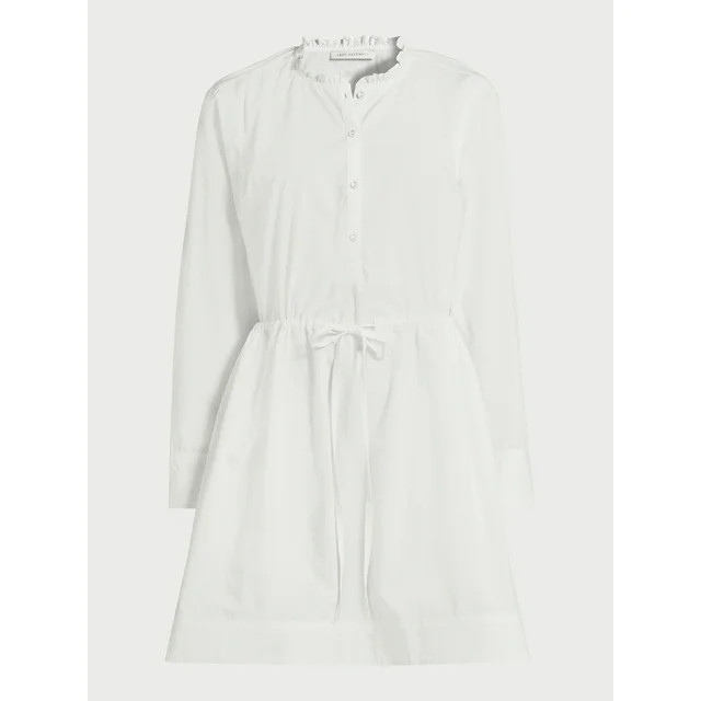 Free Assembly Women’s Ruffle Neck Mini Dress, Sizes XS-XXXL | Walmart (US)