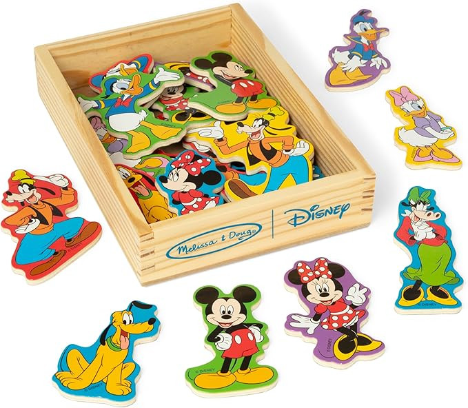 Melissa & Doug Disney Mickey Mouse Wooden Character Magnets (20 pcs) Toys for Disney Fans, Mickey... | Amazon (US)