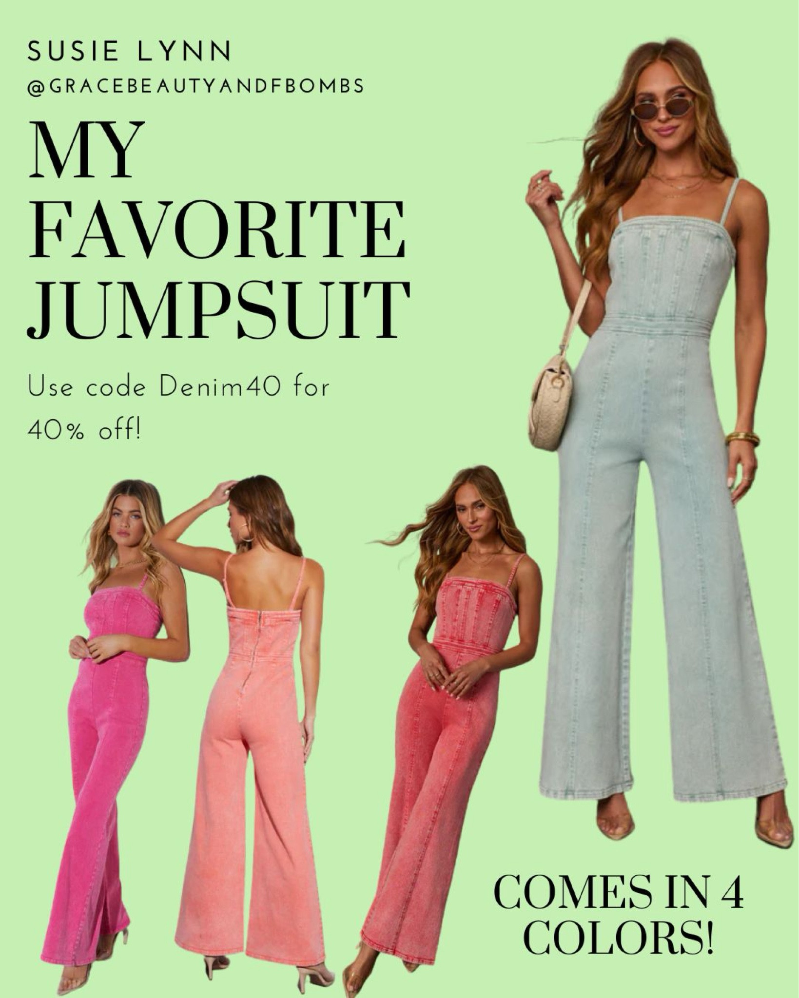 I love this jumpsuit and it’s tall-girl friendly. Just ordered it in pink (it’s a pre-order)

#vicidolls #vicicollection #viciambassador #denimjumpsuit #tallgirlfashion #jumpsuit #gracebeautyandfbombs

#LTKSaleAlert #LTKFindsUnder100 #LTKSeasonal