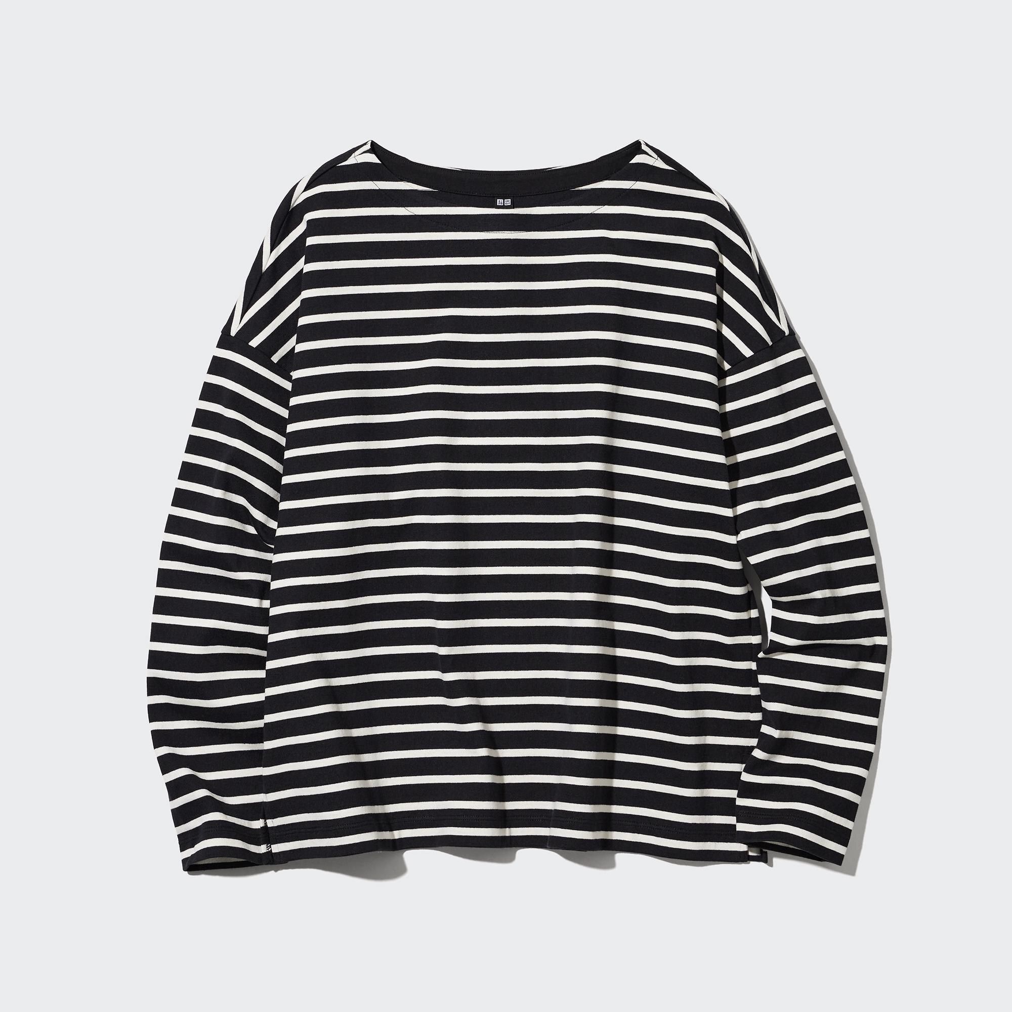 Striped Long Sleeved T-Shirt | UNIQLO (UK)