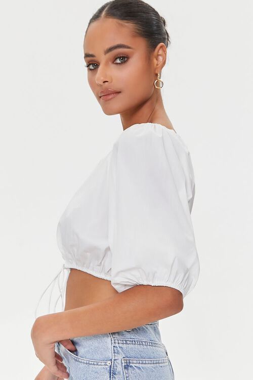 Balloon-Sleeve Crop Top | Forever 21 (US)