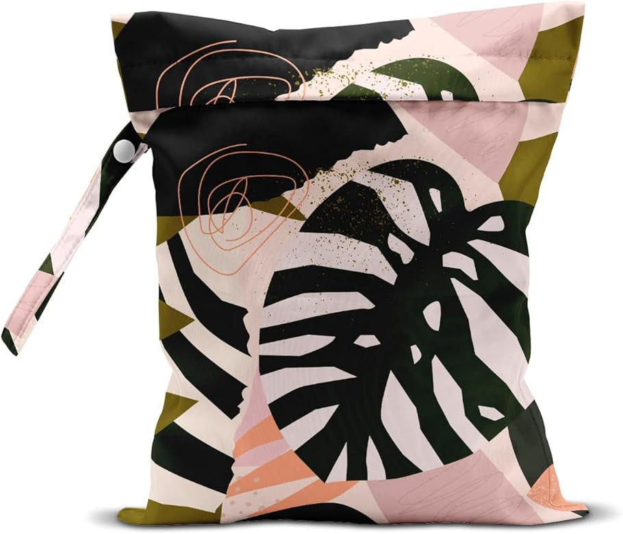 Wet Dry Bag for Swimsuit, Travel, Beach, Pool, Stroller, Diapers, Dirty Yoga Gym Clothes, Makeup ... | Amazon (US)