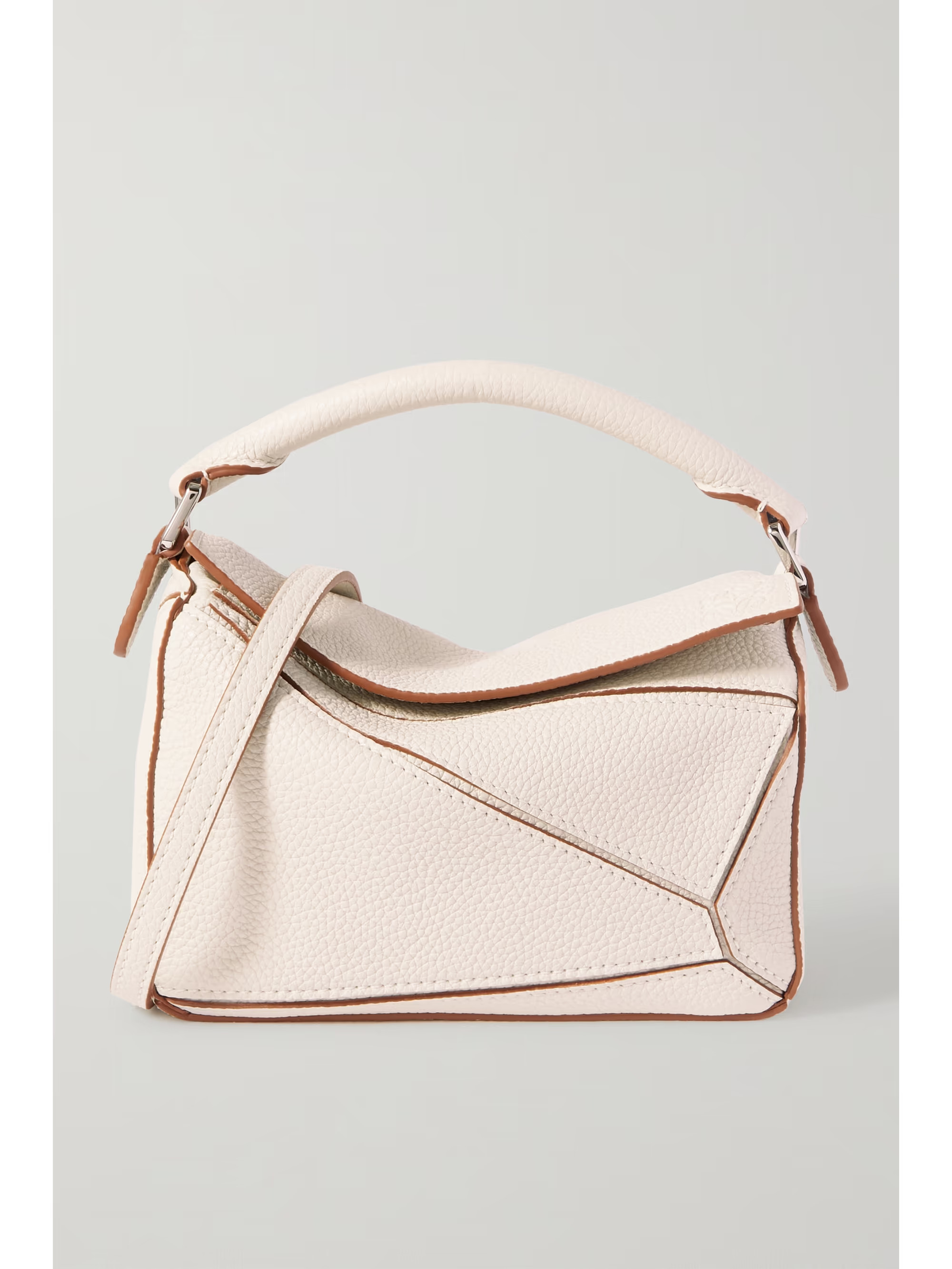 Puzzle mini textured-leather shoulder bag | NET-A-PORTER (US)