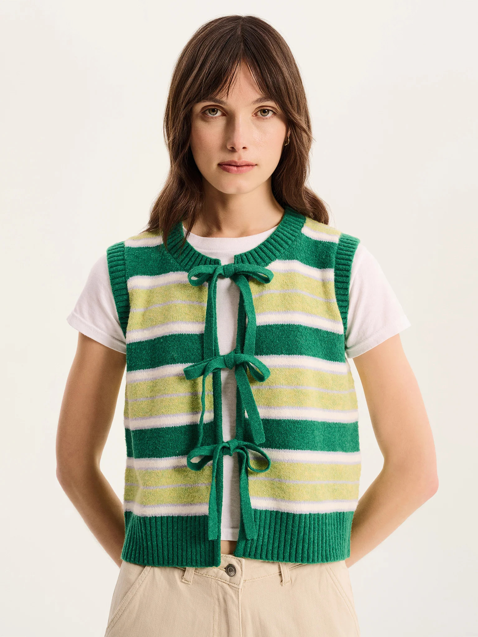 Jacob Stripe Sweater Vest | OMNES UK
