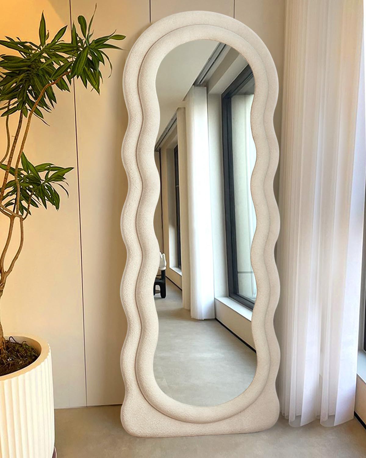 Full Length Mirror, Floor Mirror with Stand, Baby Floor Mirror, Wall Mirror Full Length, Standing... | Amazon (US)