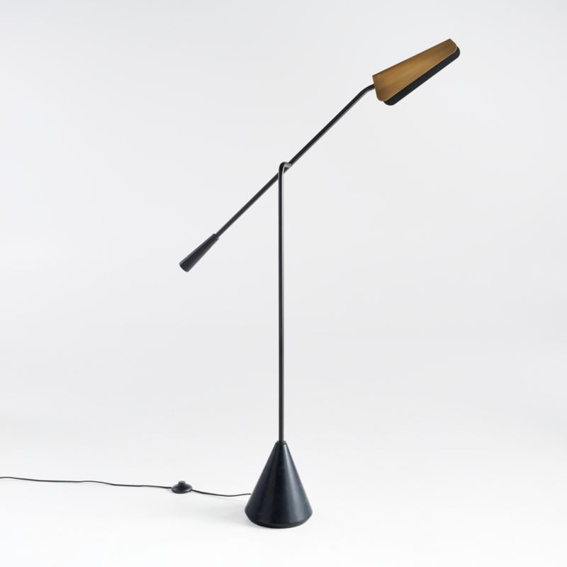 Rik Adjustable Corner Floor Lamp + Reviews | Crate & Barrel | Crate & Barrel