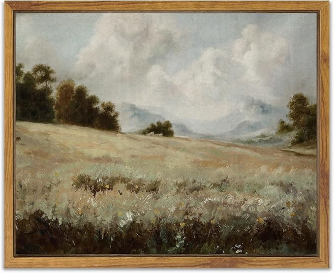 SHENIFY ?????? Canvas Wall Art Vintage Classical Oil Painting Grassland Room De... | Amazon (US)