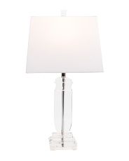 24in Cut Glass Column Table Lamp | TJ Maxx