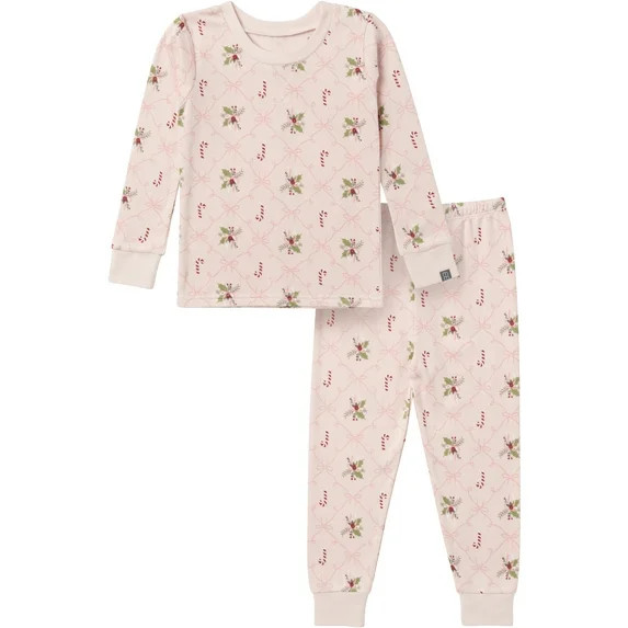 Modern Moments by Gerber Gender Neutral Tight Fitting Christmas Pajama Set, 2-Piece, Sizes 12 Mon... | Walmart (US)