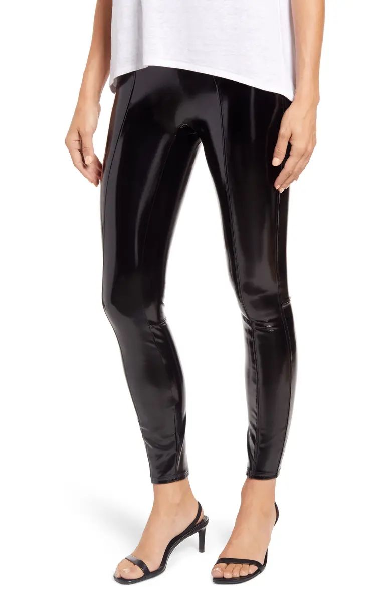 SPANX® Faux Patent Leather Leggings | Nordstrom | Nordstrom