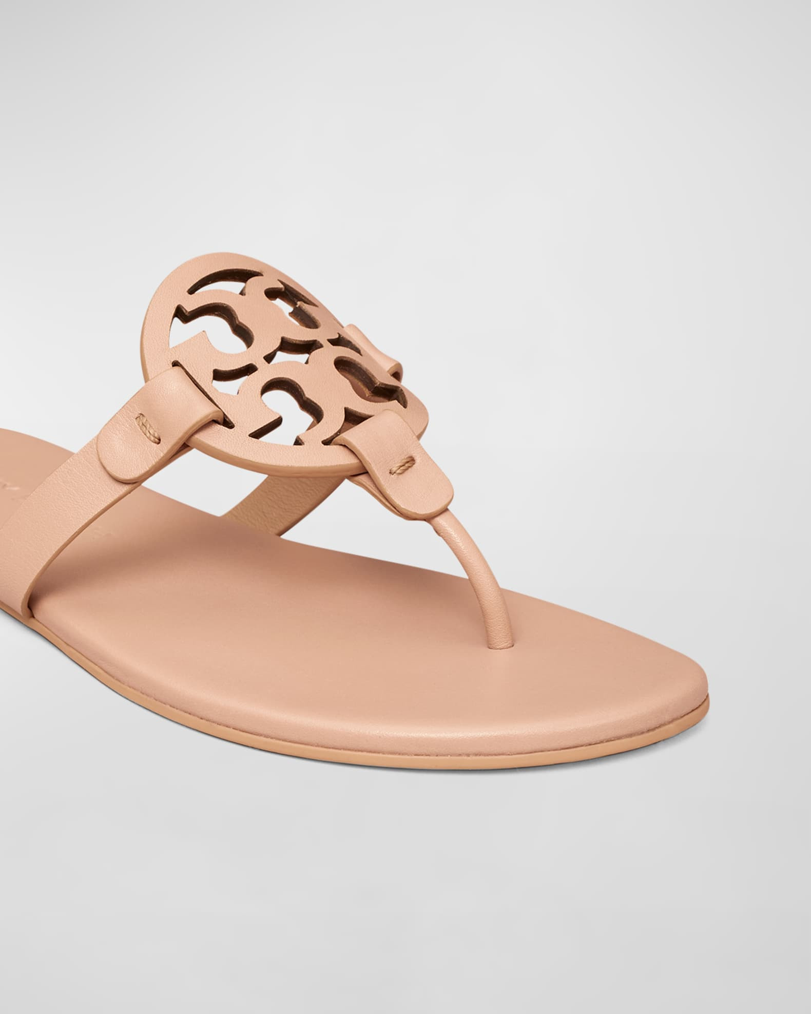 Tory Burch Miller Soft Leather Sandals | Neiman Marcus