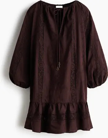 H&M Lace-inset Tunic Dress | Nordstrom | Nordstrom