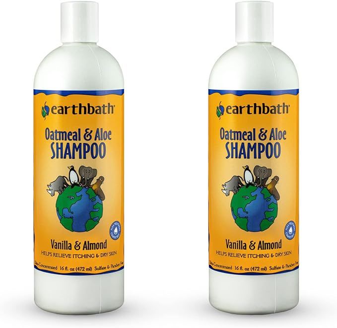 Earthbath Oatmeal & Aloe Pet Shampoo - Relieves Itching & Dry Skin, Aloe Vera, Vitamin E, Glyceri... | Amazon (US)