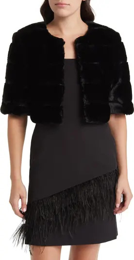 Faux Fur Crop Jacket | Nordstrom