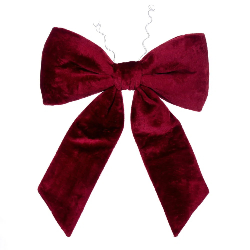 24" x 32" Faux Fur Bow. Festive Christmas Decor and it is Ready to Hang. | Wayfair North America