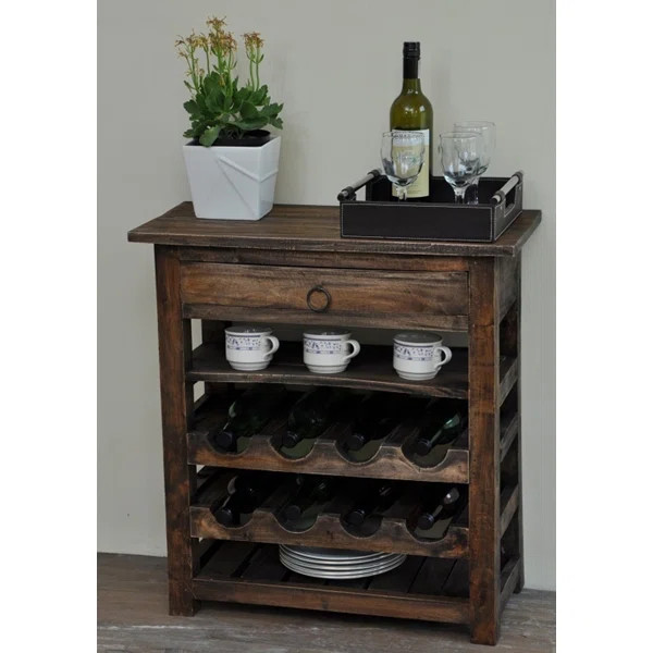 Torrington Shabby Elegance Bar with Wine Storage | Wayfair North America