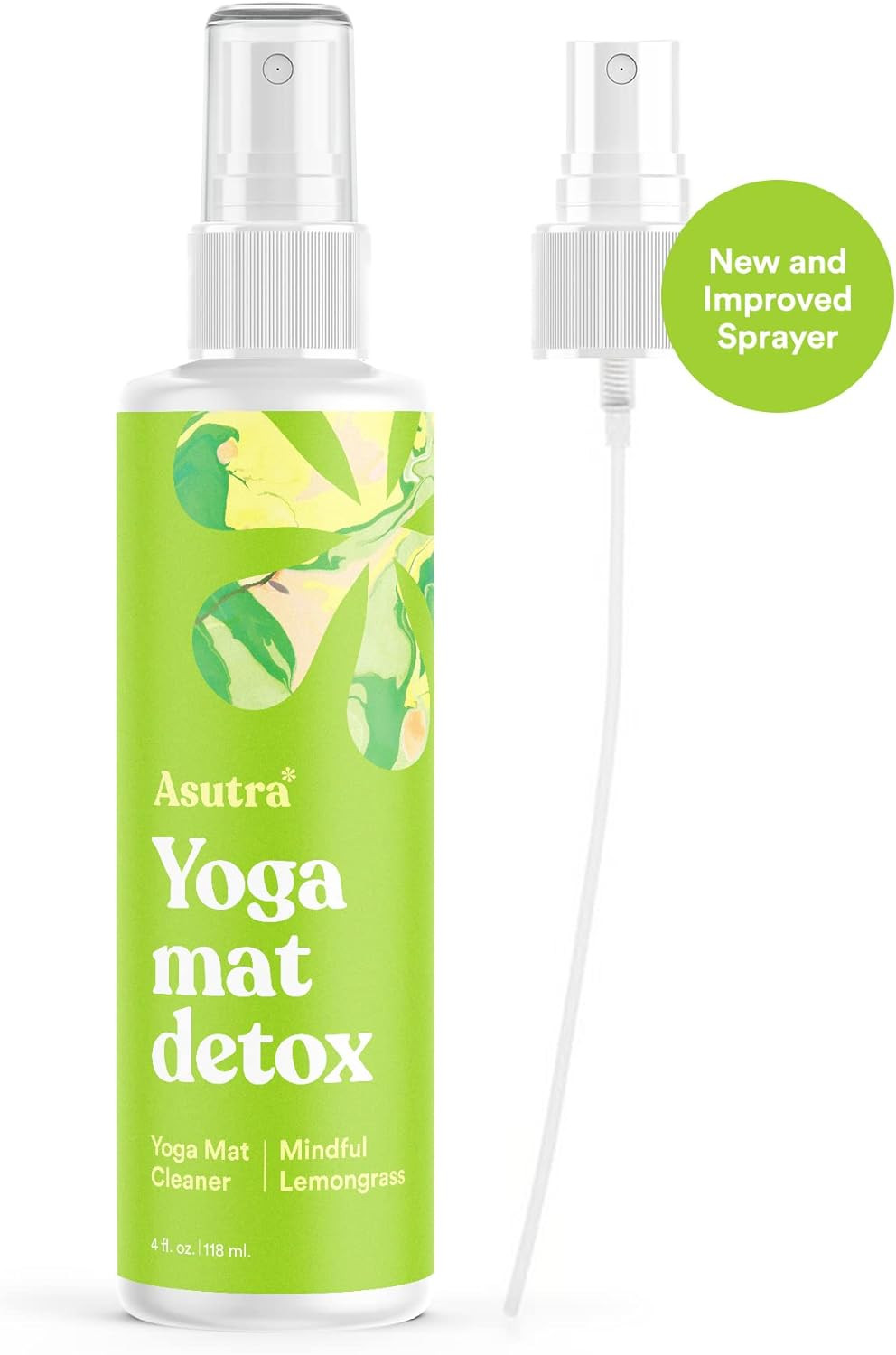 ASUTRA Natural & Organic Yoga Mat Cleaner (Mindful Lemongrass Aroma), 4 fl oz | Safe for All Mats... | Amazon (US)