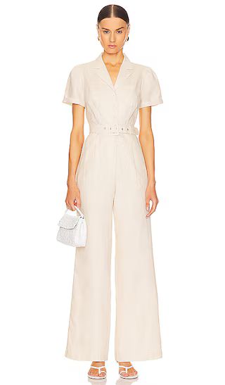 Aislee Jumpsuit in Parchment | Revolve Clothing (Global)