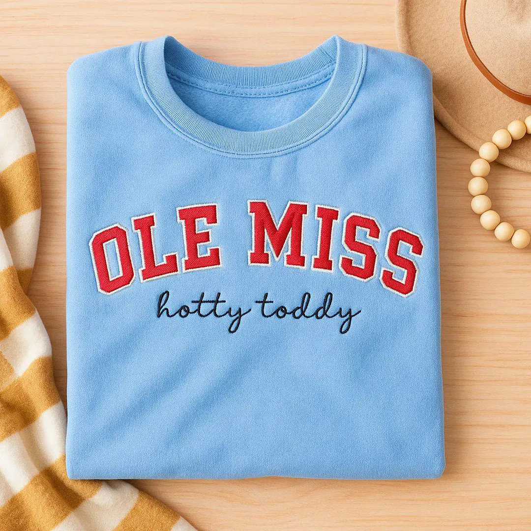 Ole Miss Embroidered Shirt | Hotty Toddy Tee | Rebels College Football T-shirt | Ole Miss Game Da... | Etsy (US)