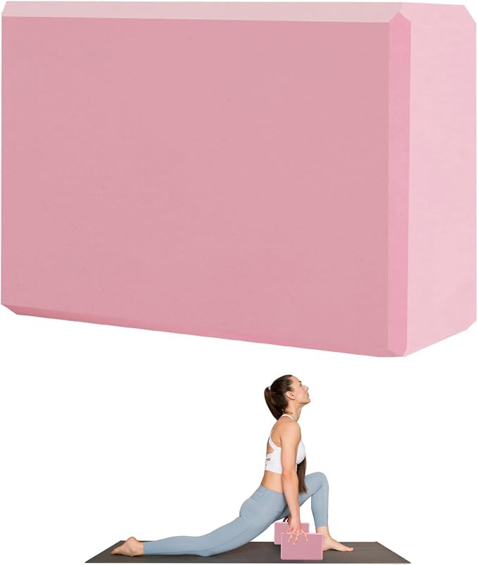 9"x6"x3" Yoga Blocks, Soft Non-Slip Surface Premium Foam Blocks, Supportive, Lightweight, Odor Re... | Amazon (US)