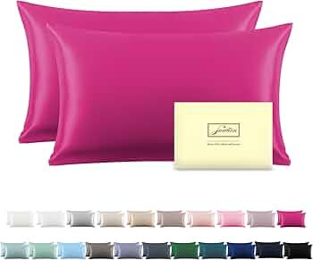Silk Pillow Cases 2 Pack Soft Breathable and Sliky King Size Pillow Cases Set of 2,Natural Mulber... | Amazon (US)