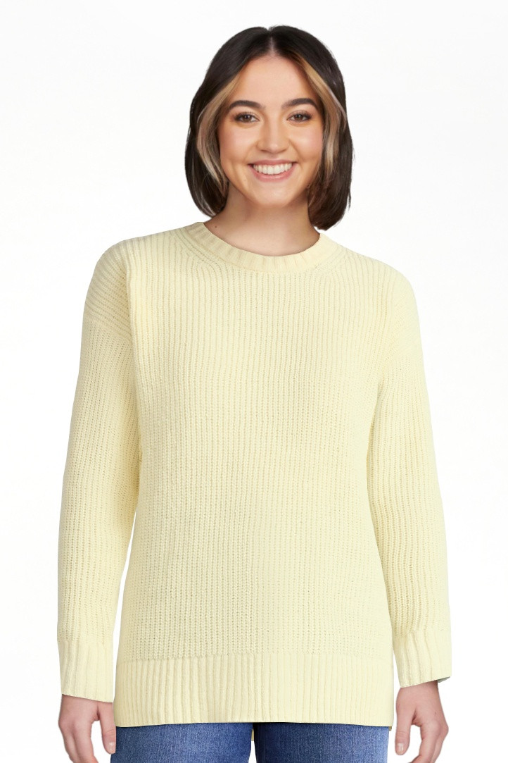 Time and Tru Women's Chenille Sweater with Long Sleeves, Mid-weight, Sizes XS-XXXL - Walmart.com | Walmart (US)