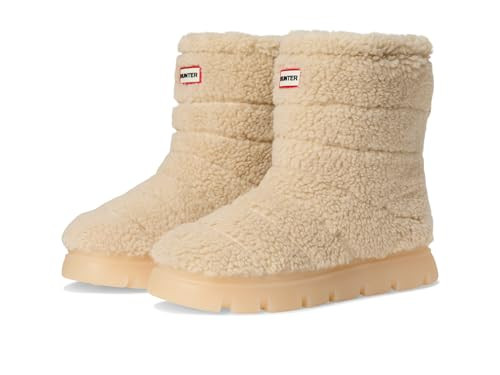 Hunter, Women's, Maran, Light Natural Faux Fur, 9, Medium | Amazon (US)